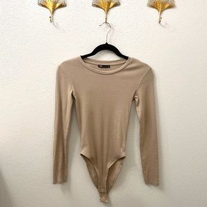 Zara Long Sleeve Ribbed Bodysuit